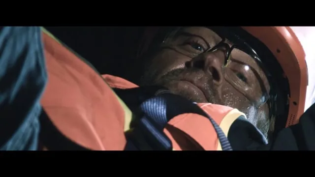 Guard Hat commercial — close-up of a worker in safety gear